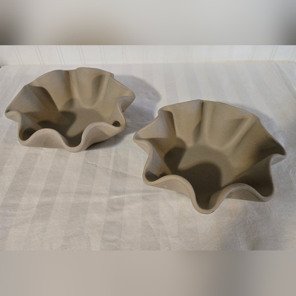 Pampered Chef Stoneware Tostada Baking Dishes - Set Of 2